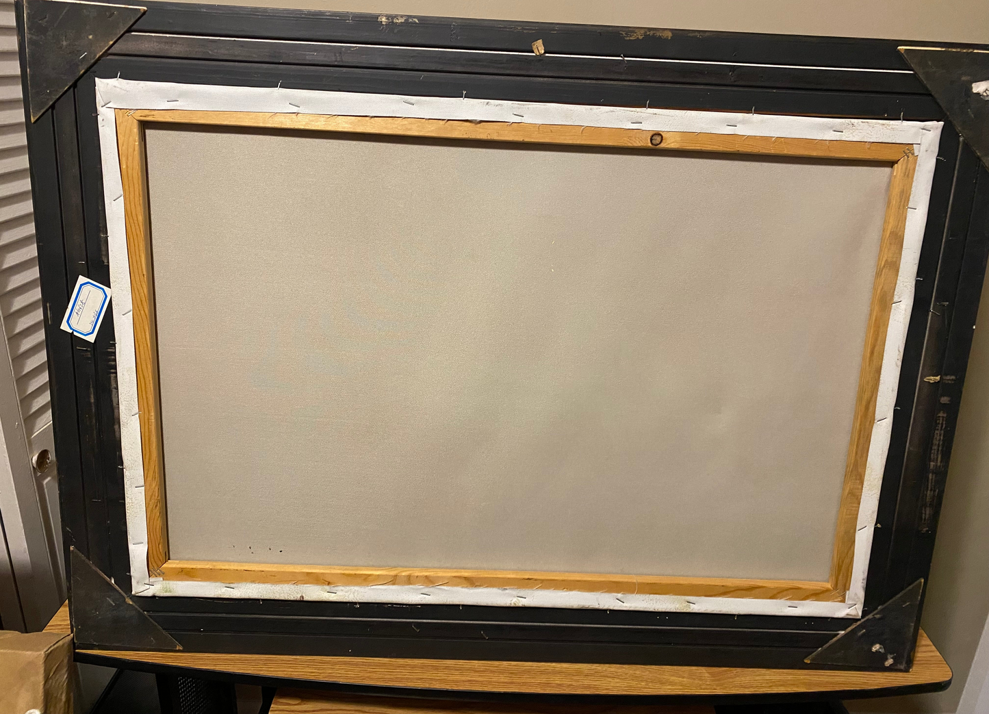 Abstract painting of squares