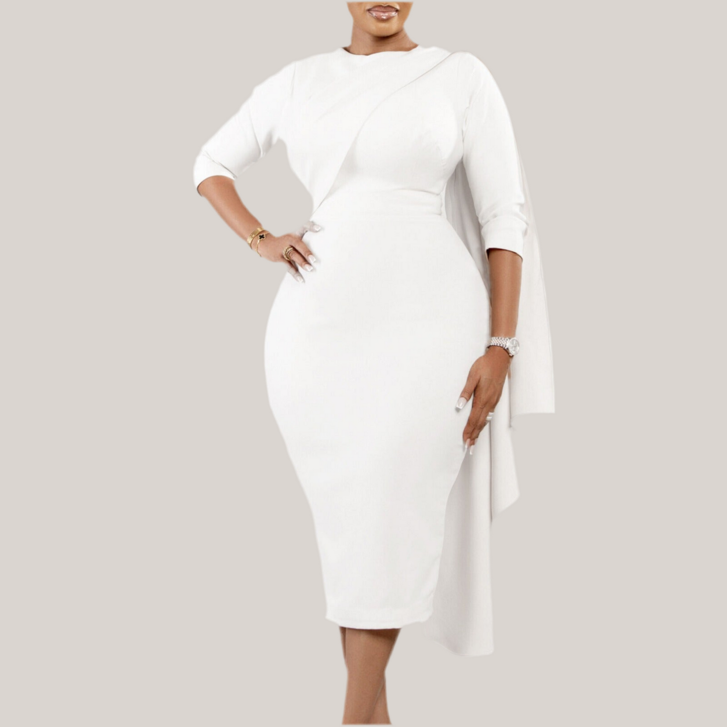 Office lady slim fit pencil dress