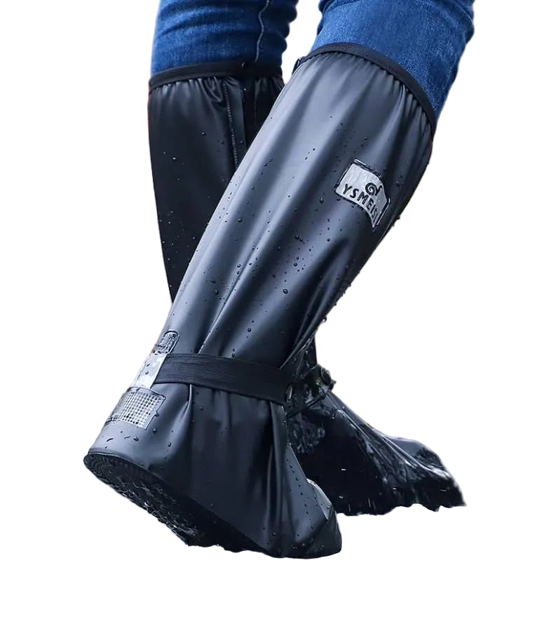 Knee-High Rain & Snow Shoe Covers – Waterproof with Side Zip