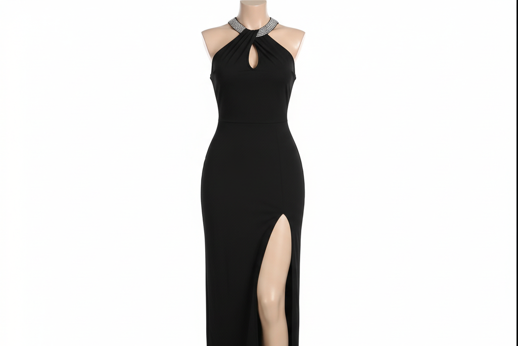 long elegant black dress