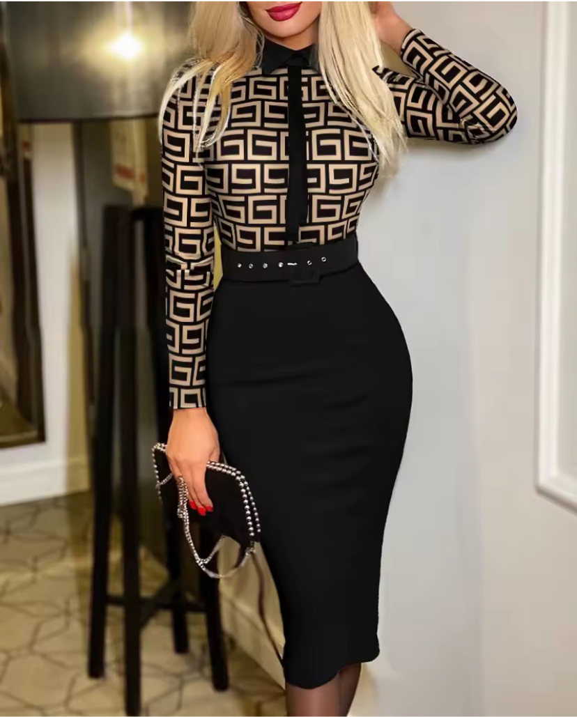 Slim fit fashion elegant women’s suit collar pullover