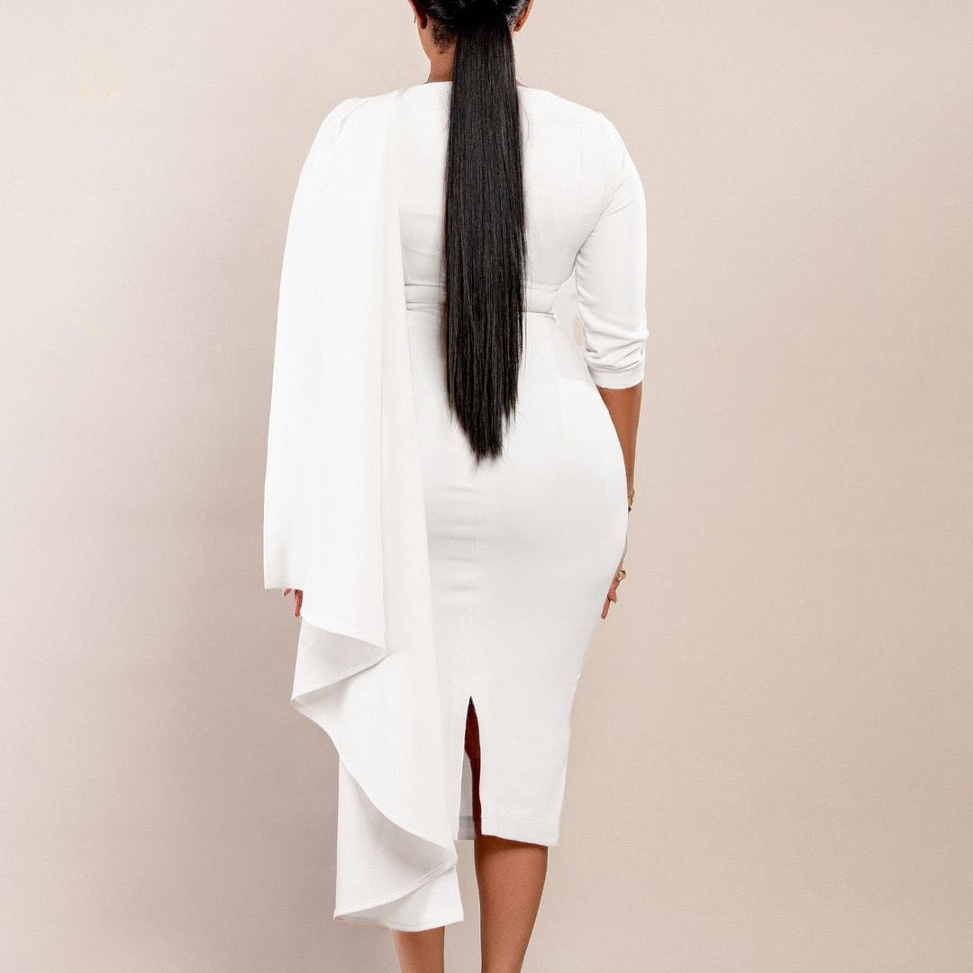 Office lady slim fit pencil dress