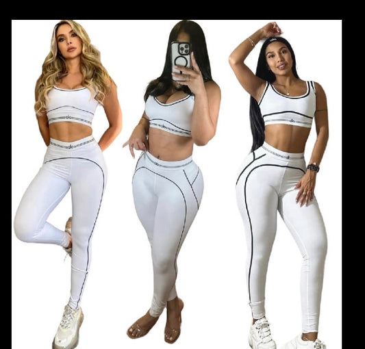 Sculpted Contrast Activewear Set
