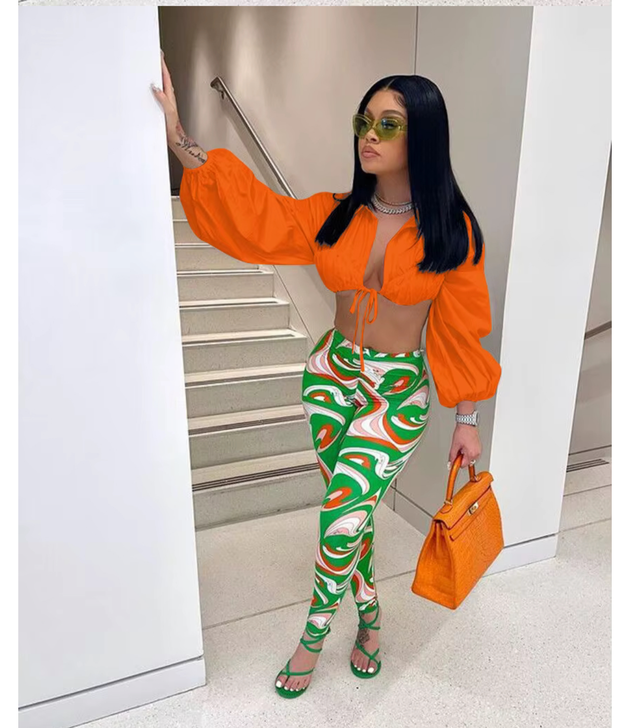 Women's Autumn Printing Two Piece Sets Women Clothing