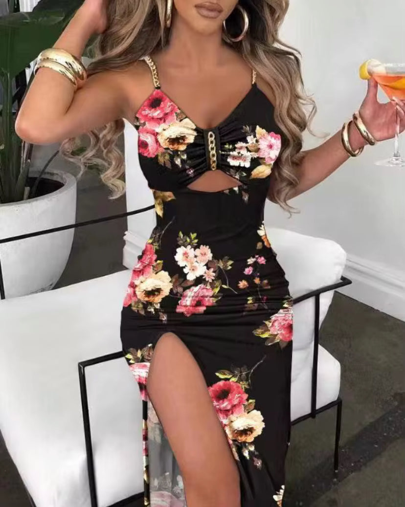 Fashion Women Western Print Summer Vacation Dress