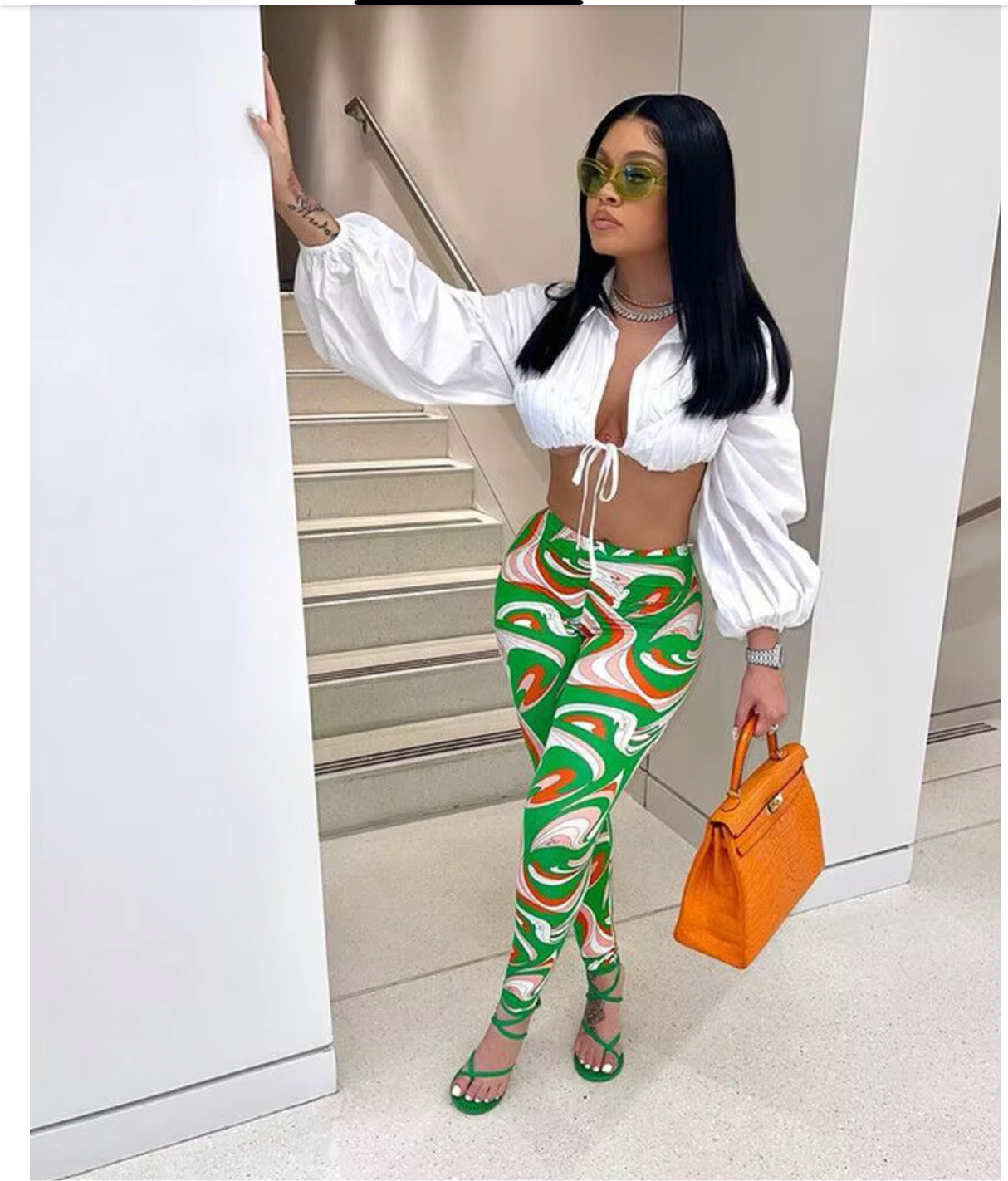 Women's Autumn Printing Two Piece Sets Women Clothing