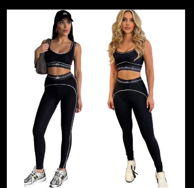 Sculpted Contrast Activewear Set