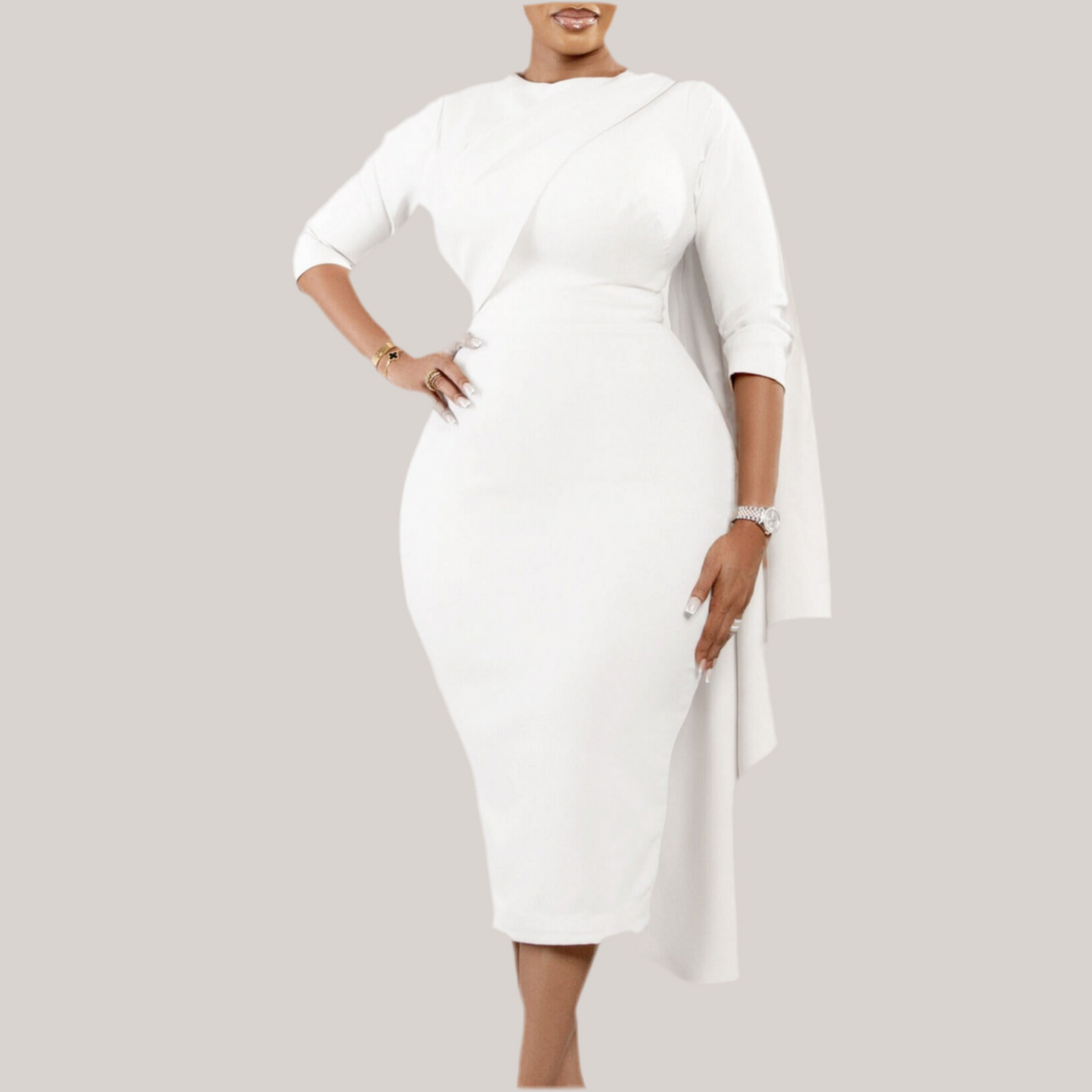 Office lady slim fit pencil dress