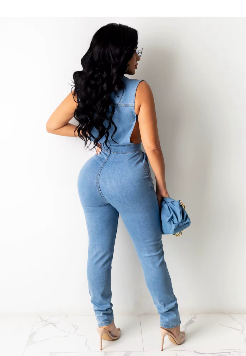 European and American Wear Fashion Denim Women's Slim