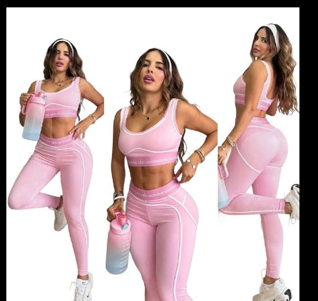 Sculpted Contrast Activewear Set