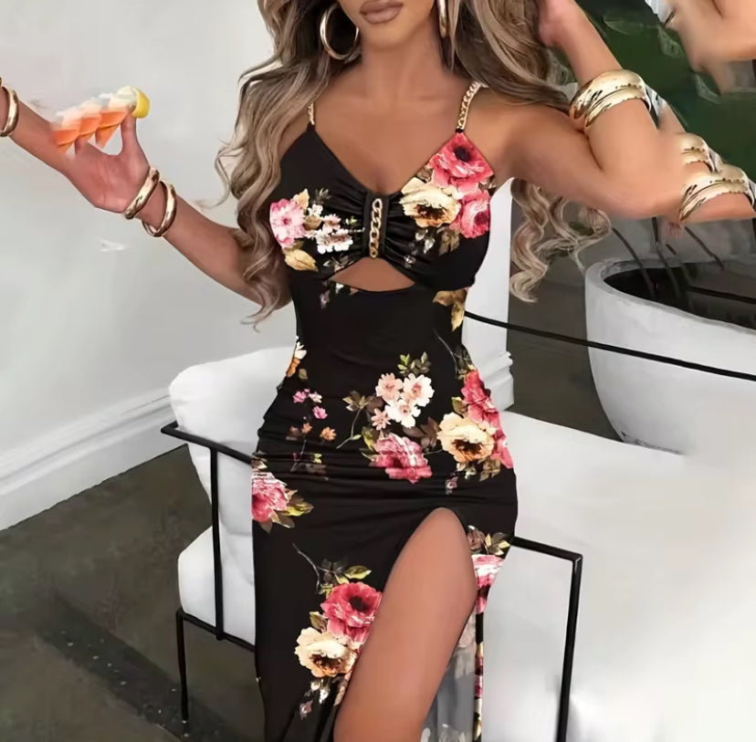 Fashion Women Western Print Summer Vacation Dress