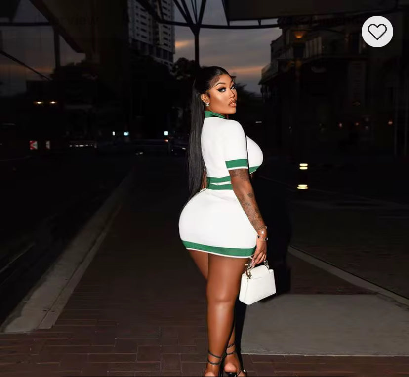 Summer women 2-piece set cropped