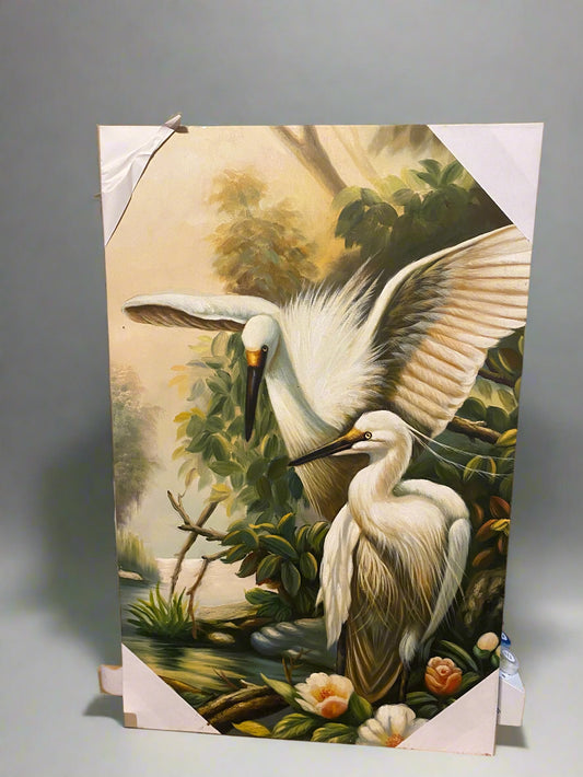 Beautiful Painting of flowers and birds