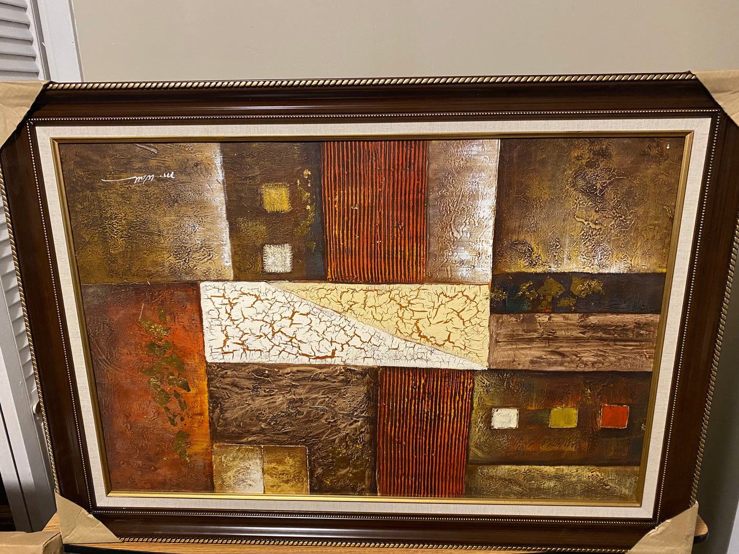 Painting of diverse wood