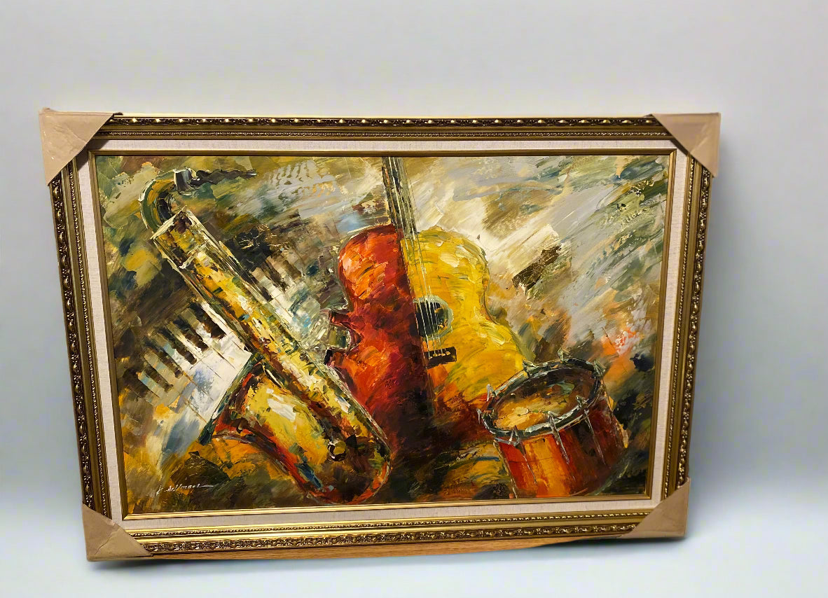 Beautiful Abstract painting of instruments