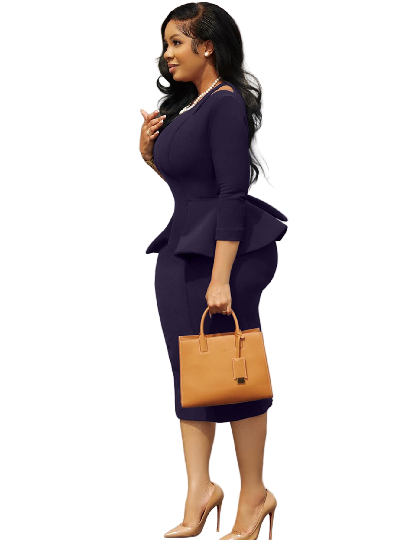 casual one-piece business office dress